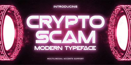 Crypto Scam Font Poster 1