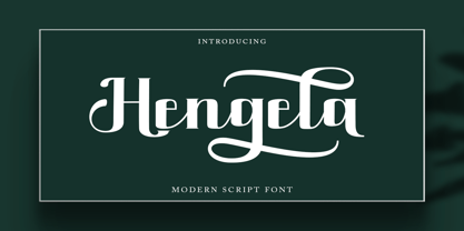 Hengela Script Font Poster 1