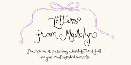 Letters from Madelyn Font Poster 1
