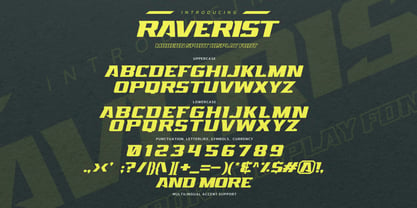 Raverist Font Poster 6