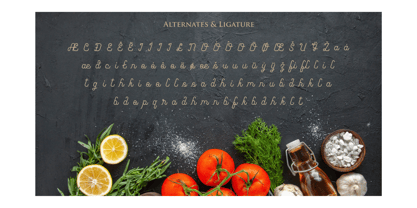 Delicia Food Font Poster 2