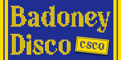 Badoney Disco Font Poster 1