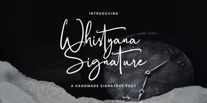 Whistyana Signature Fuente Póster 1