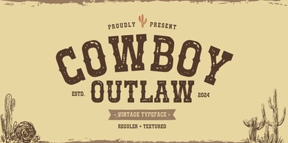 Cowboy Outlaw Font Poster 1