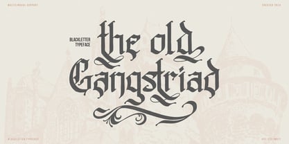 Old Gangstriad Font Poster 1