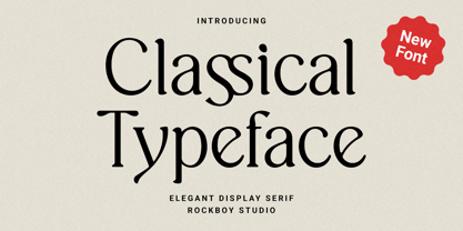 Classical Typeface Font Poster 1