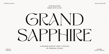 Grand Sapphire Font Poster 1