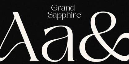 Grand Sapphire Font Poster 6