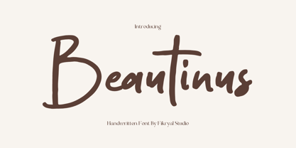 Beautinus Font Poster 1