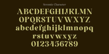 Sevontic Font Poster 5