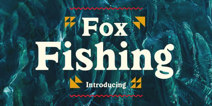 Fox Fishing Font Poster 1