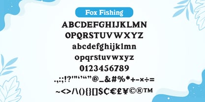 Fox Fishing Font Poster 7