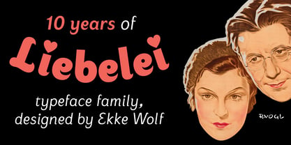 Liebelei Variable Font Poster 4