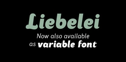 Liebelei Variable Fuente Póster 1