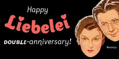 Liebelei Variable Font Poster 2