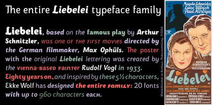 Liebelei Variable Font Poster 6