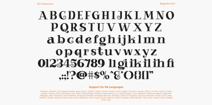 Begirdle Font Poster 10