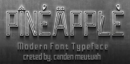 Pineapple Babirint Font Poster 2