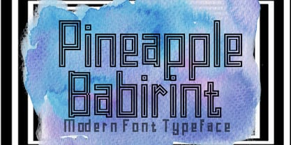 Pineapple Babirint Font Poster 1