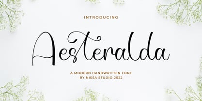 Aesteralda Font Poster 1