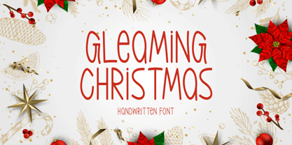 Gleaming Christmas Font Poster 1