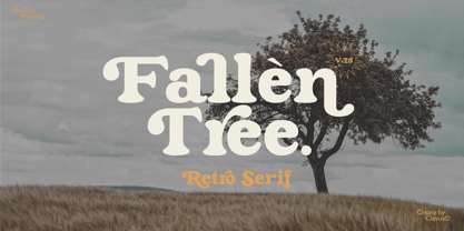 Fallen Tree Font Poster 1