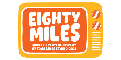 Eighty Miles Font Poster 1