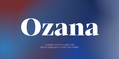 Ozana Pro Text Font Poster 1