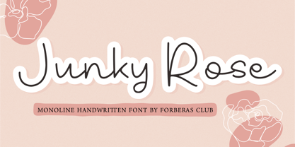 Junky Rose Font Poster 1