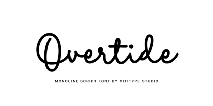 Overtide Font Poster 1