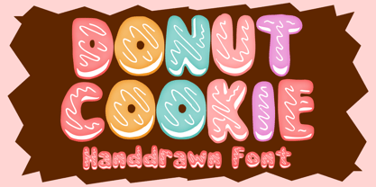 Donut Cookie Font Poster 1