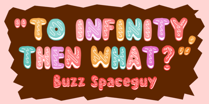 Donut Cookie Font Poster 2