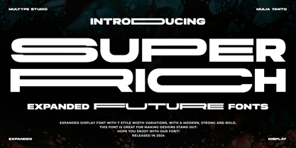 Super Rich Expanded Font Poster 1