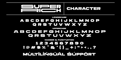 Super Rich Expanded Font Poster 10