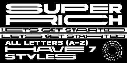 Super Rich Expanded Font Poster 11