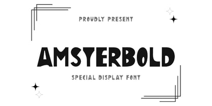 Amsterbold Font Poster 1