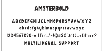 Amsterbold Font Poster 7