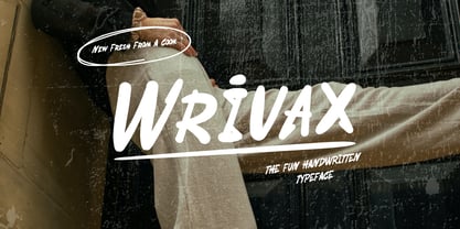 Wrivax Font Poster 1