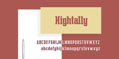 Hightally Font Poster 3