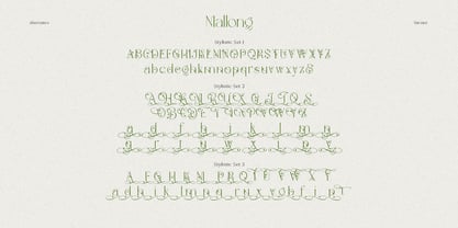 Mallong Font Poster 8