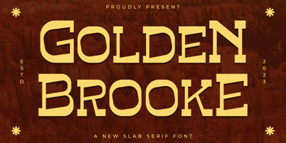 Golden Brooke Font Poster 1