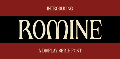 Romine Font Poster 1