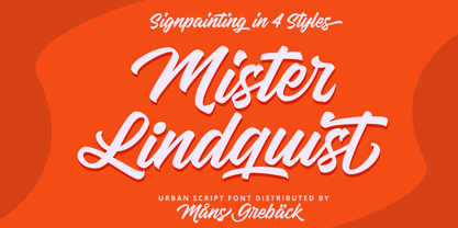 Mister Lindquist Font Poster 1