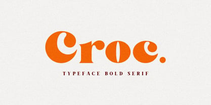 Croc Font Poster 1