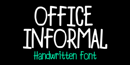 Office Informal Font Poster 1