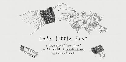 Cute Little Font Font Poster 1