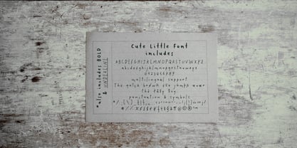 Cute Little Font Font Poster 5