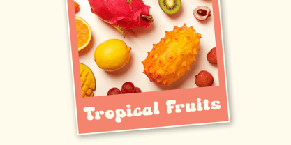 Pinkish Fruits Font Poster 9