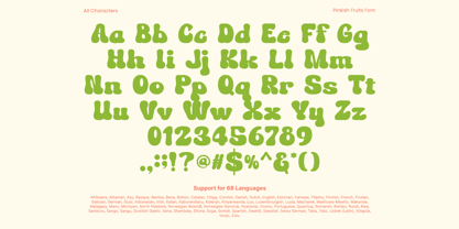 Pinkish Fruits Font Poster 10