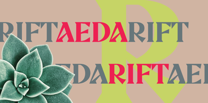 Aeda Rift Font Poster 2